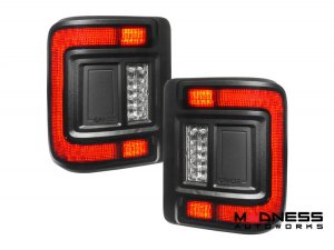 Jeep Wrangler JL Tail Lights - Flush Mount -LED - Smoked Lens Jeep Wrangler JL Tail Lights - Flush Mount -LED - Smoked Lens